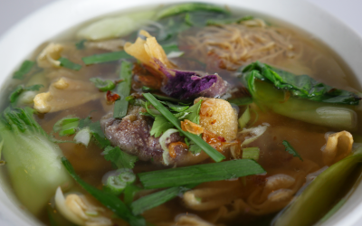 Purple Wonton Soup